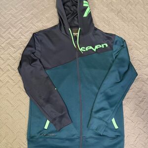 Seven7 MX Hype Zip-Up Hoodie Blue/Green James Stewart edition